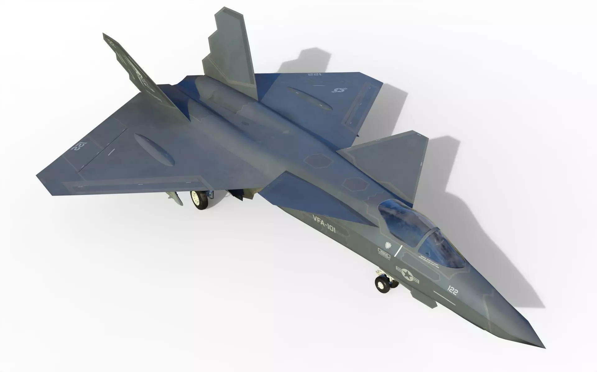 YF-23 naval NATF-23 3D model_0