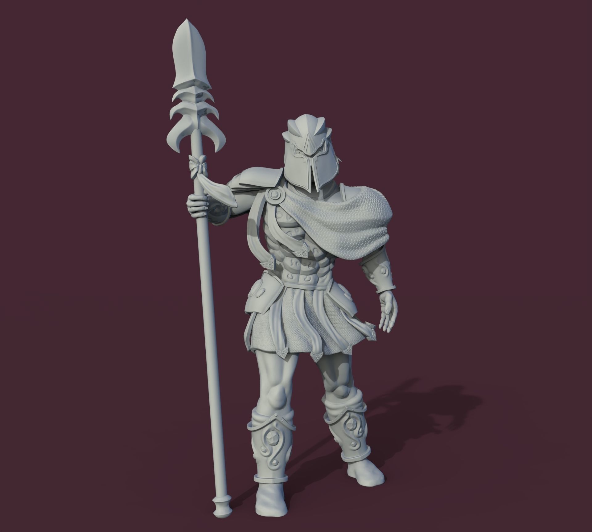 Spartan Warrior 3D print model_1