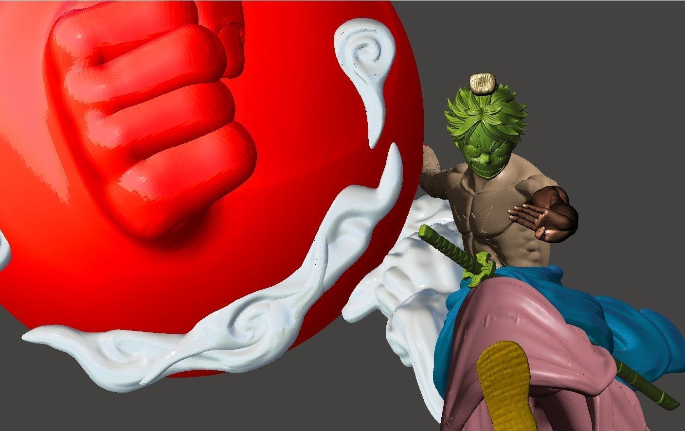 Luffy Vano Gear3  3D print model_1