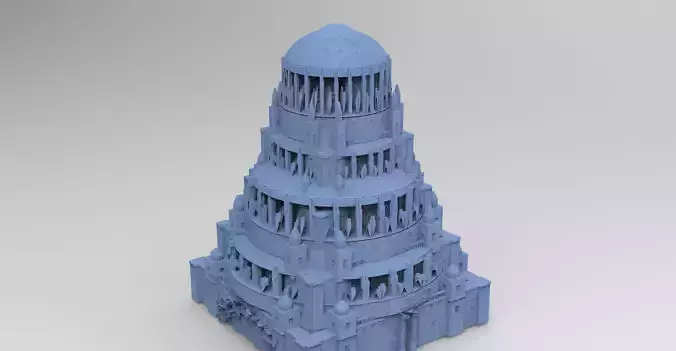 Fantasy Art Deco Mosque design 1 