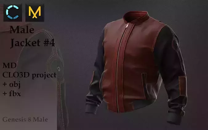 Mens leather jacket 3