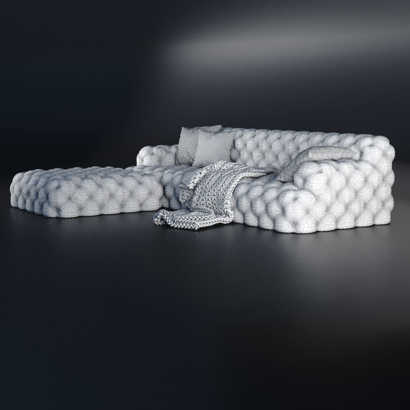 meridiani norton capitone sofa 3D model_10