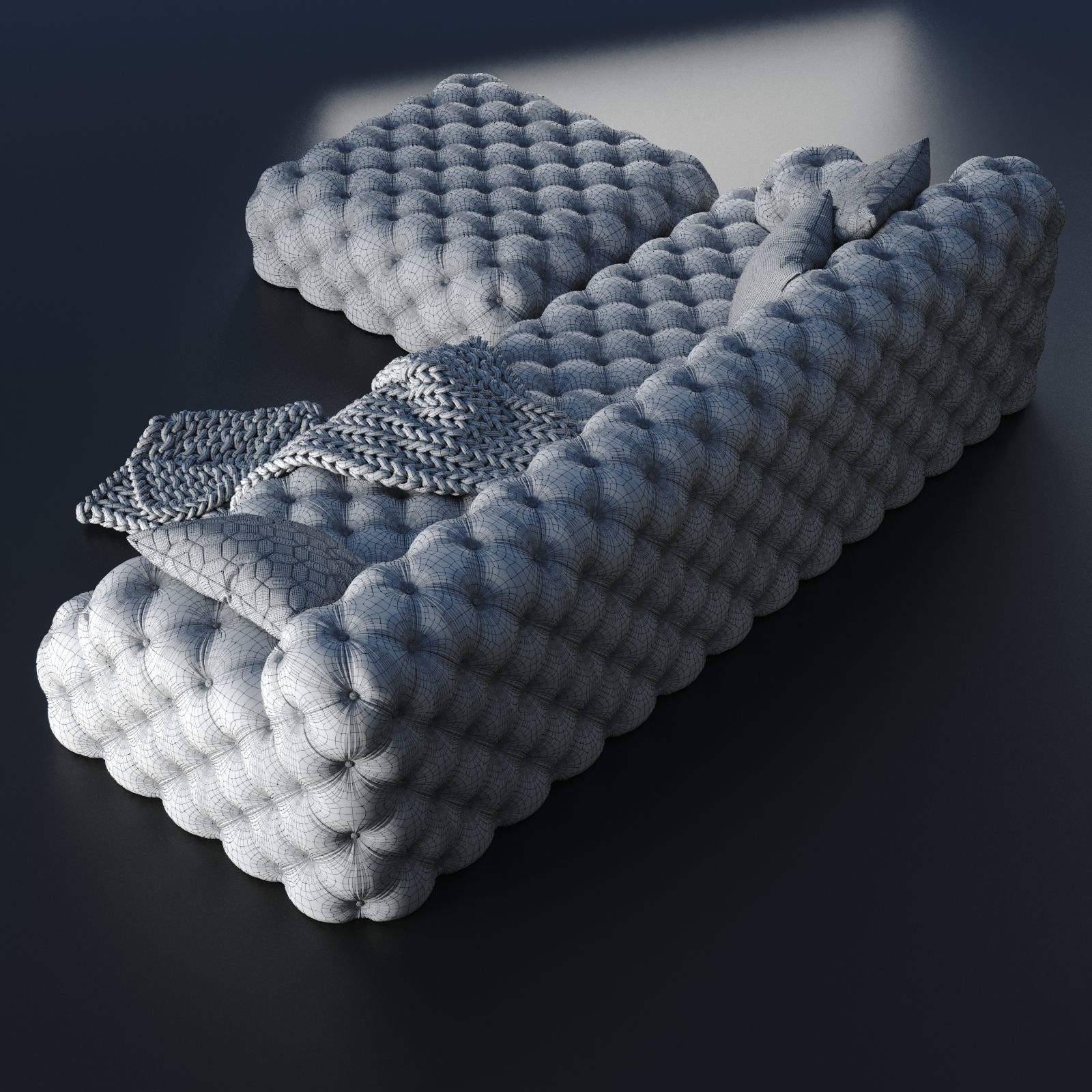 meridiani norton capitone sofa 3D model_11