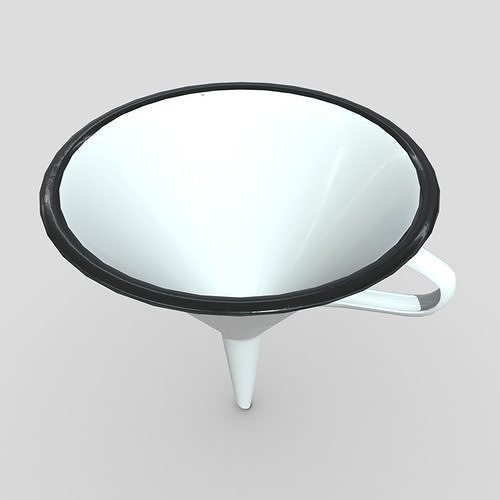 Funnel 4 Low-poly 3D model 5
