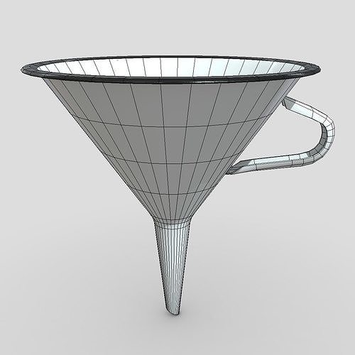 Funnel 4 Low-poly 3D model 4
