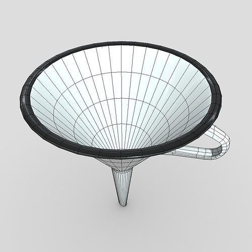 Funnel 4 Low-poly 3D model 6