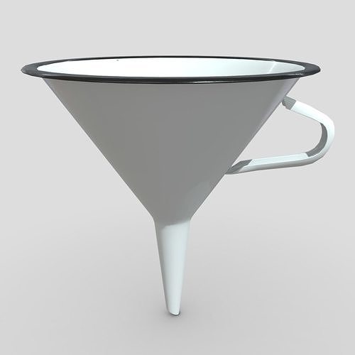 Funnel 4 Low-poly 3D model 3