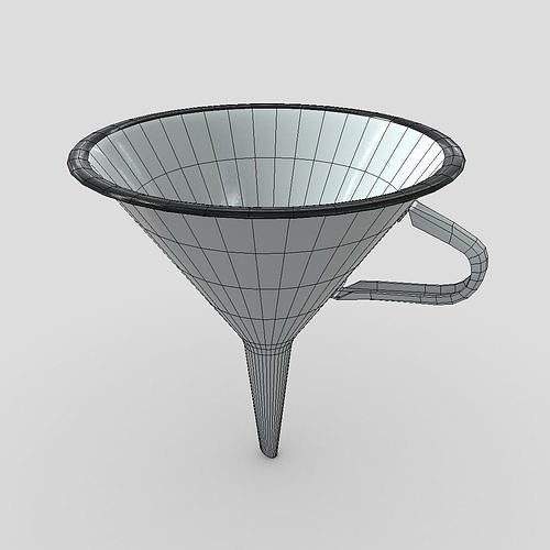 Funnel 4 Low-poly 3D model 2