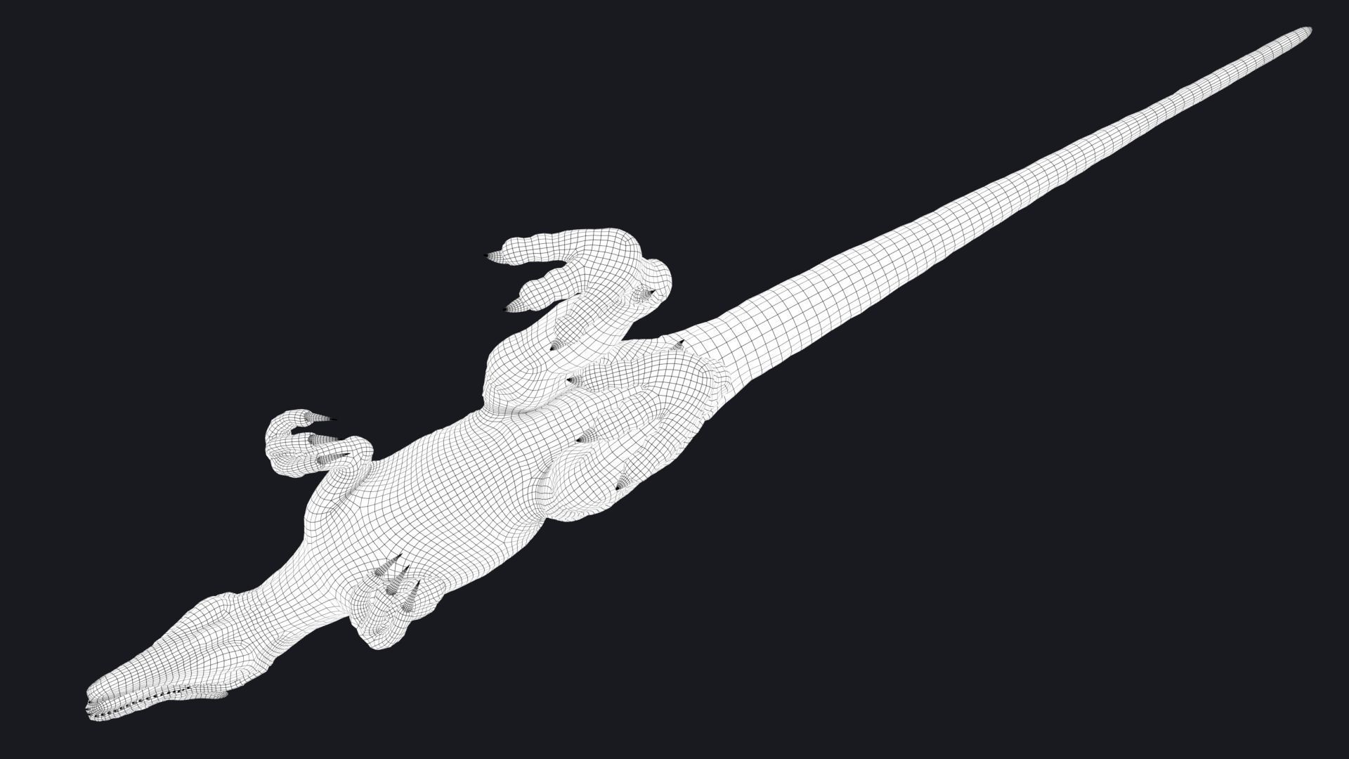 Dinosaur Allosaurus Real Dinosaur 74 Animations Low-poly 3D model_25