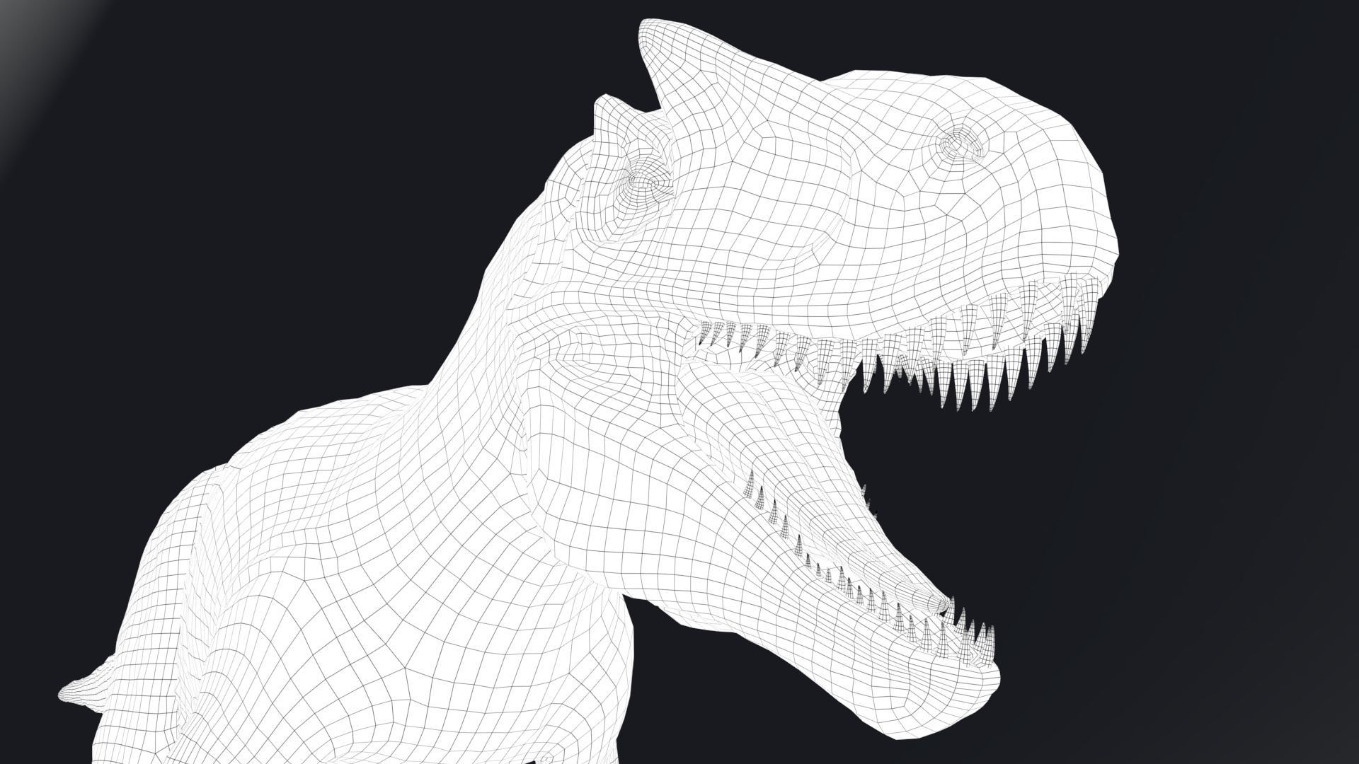 Dinosaur Allosaurus Real Dinosaur 74 Animations Low-poly 3D model_24