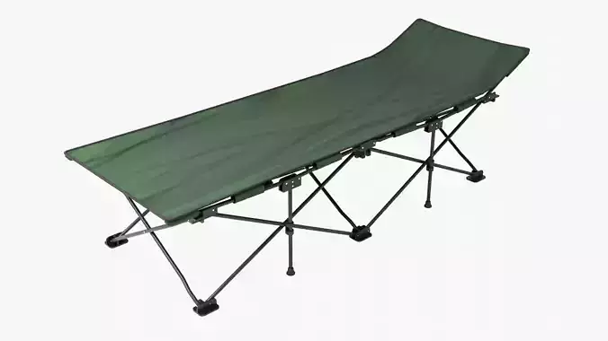 Folding Cot Green 3D model