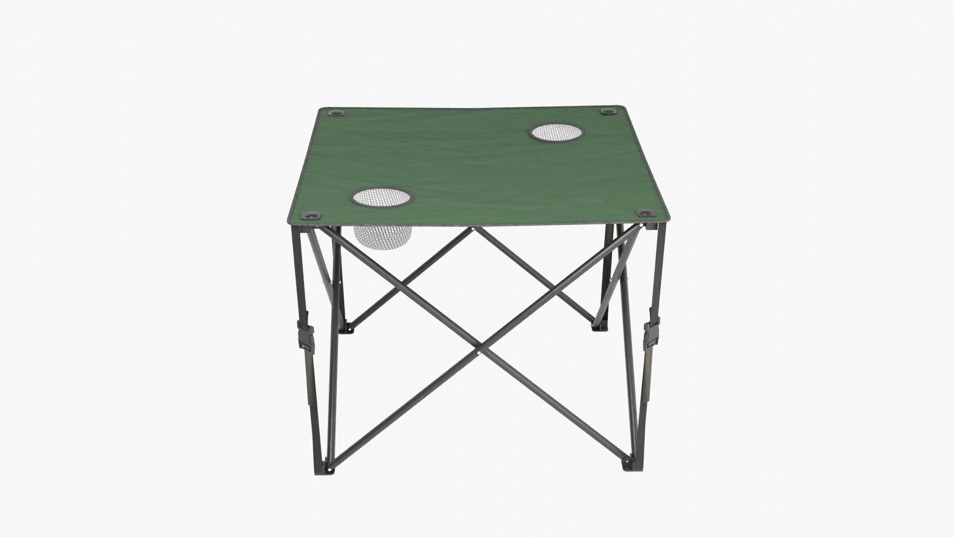Camping Table Green Low-poly 3D model_10