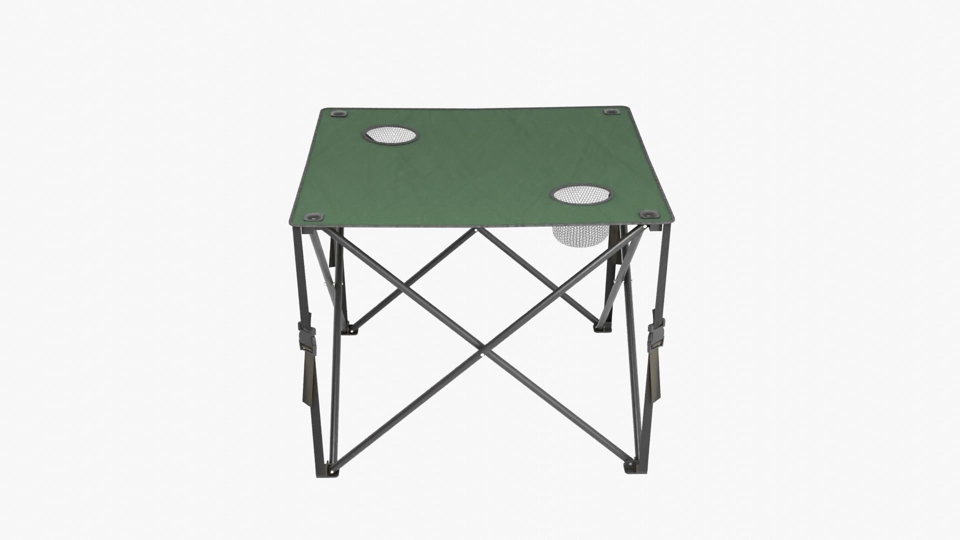 Camping Table Green Low-poly 3D model_7