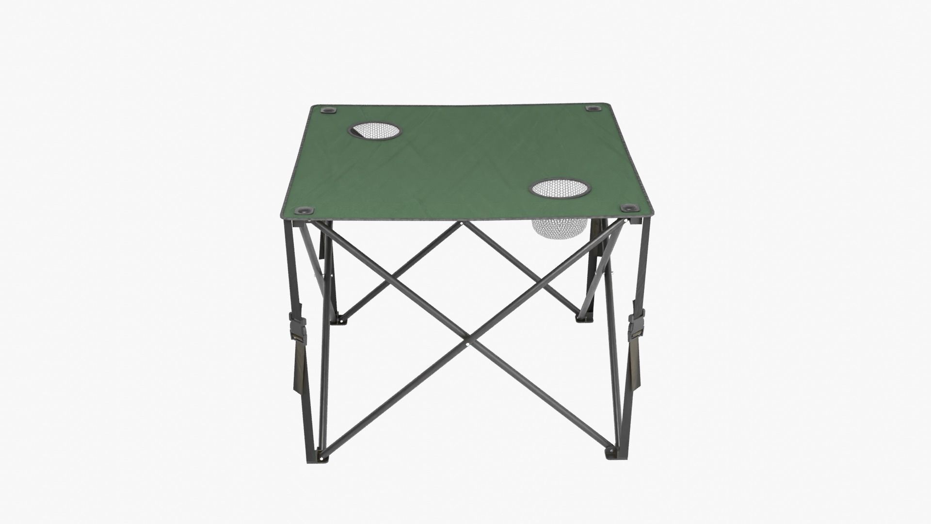 Camping Table Green Low-poly 3D model_1