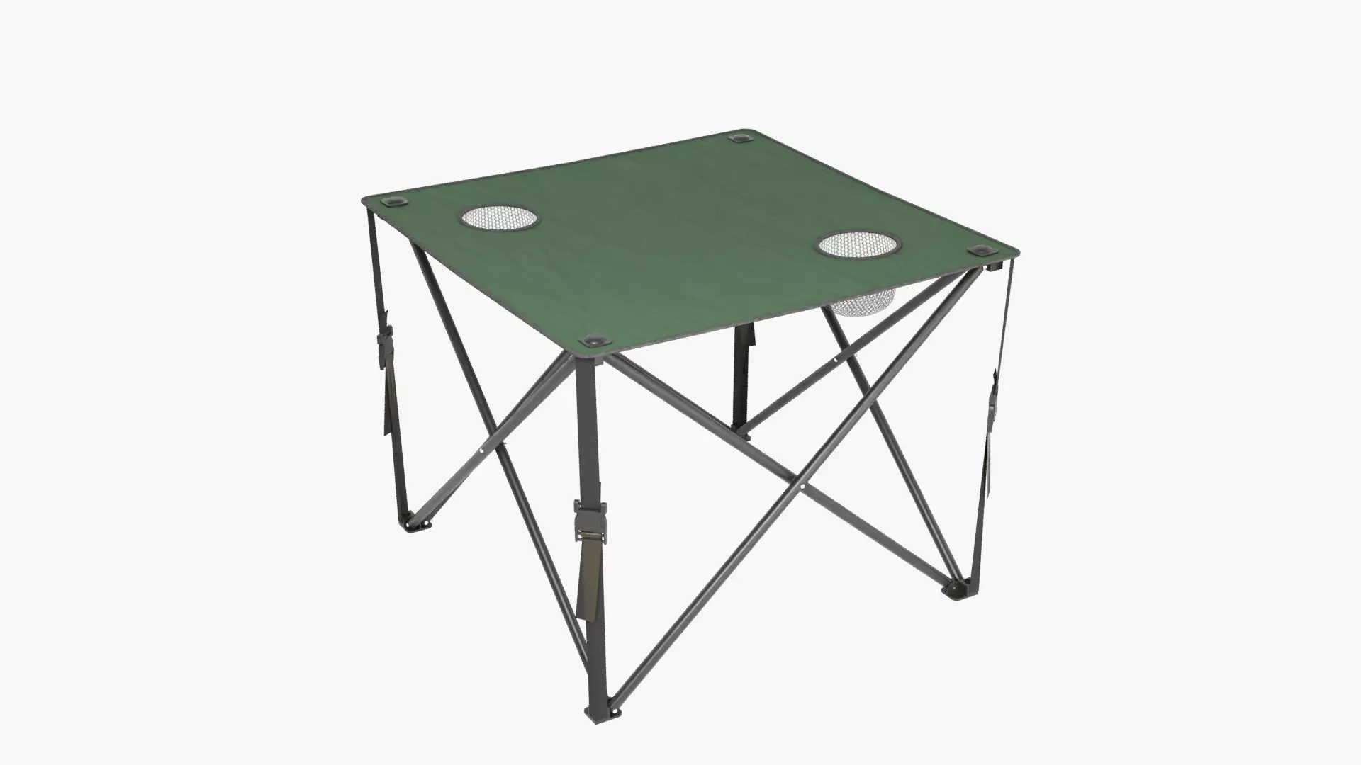 Camping Table Green Low-poly 3D model_0