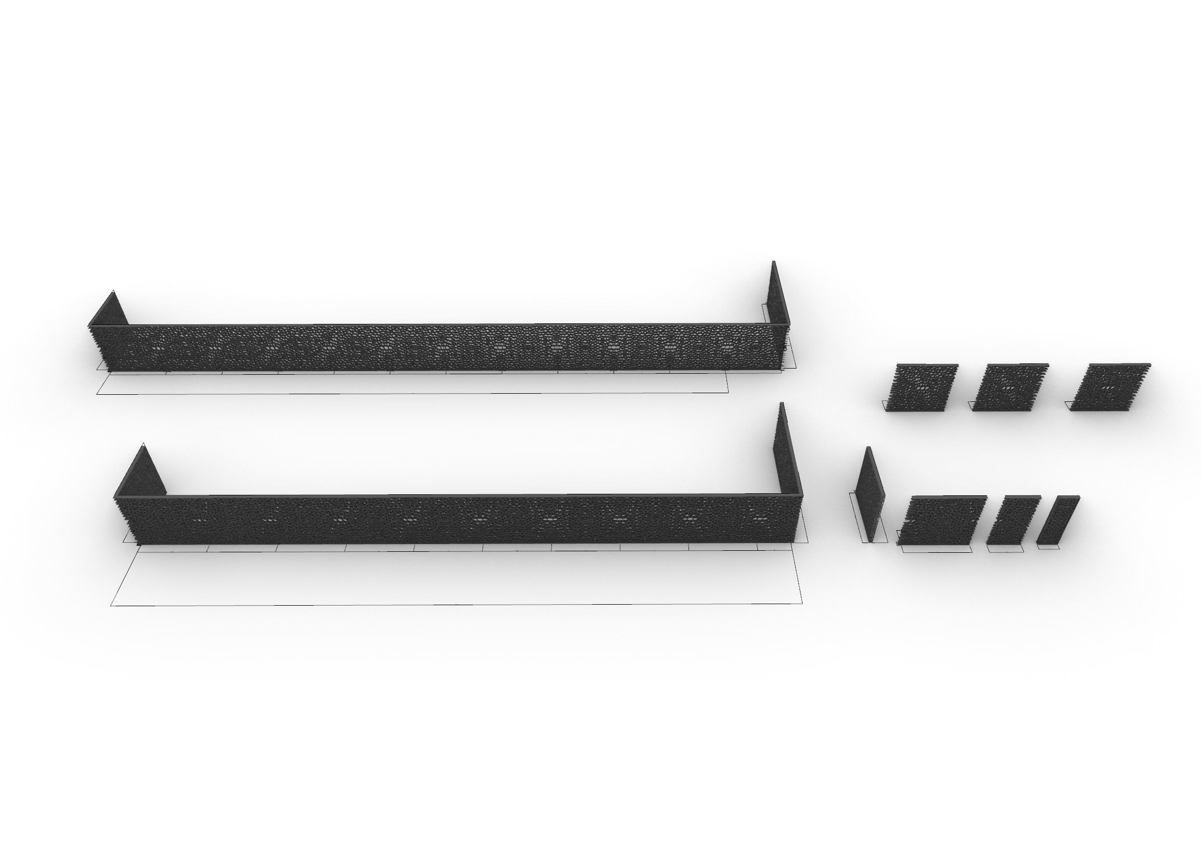 FANCE hexagonal structure 3D print model_1