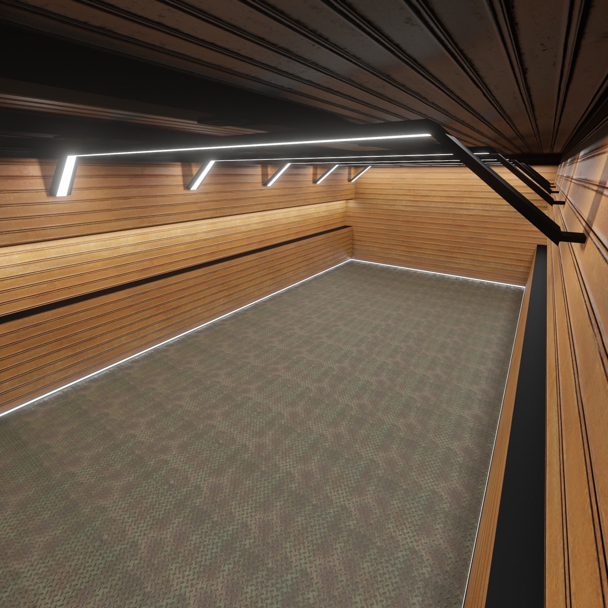 Car studio interior 3D model_8