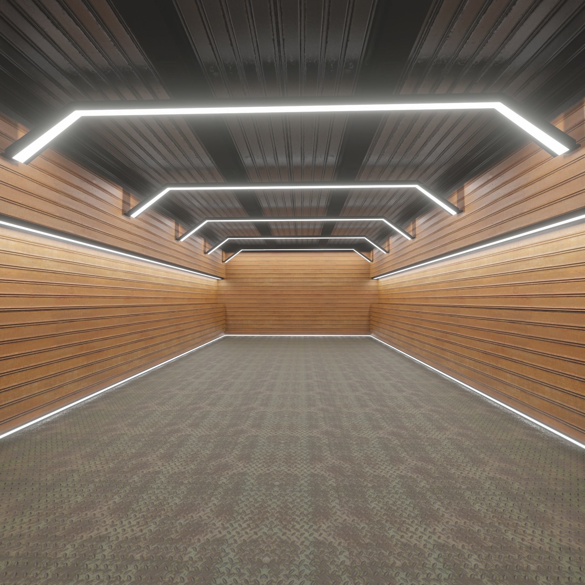 Car studio interior 3D model_3