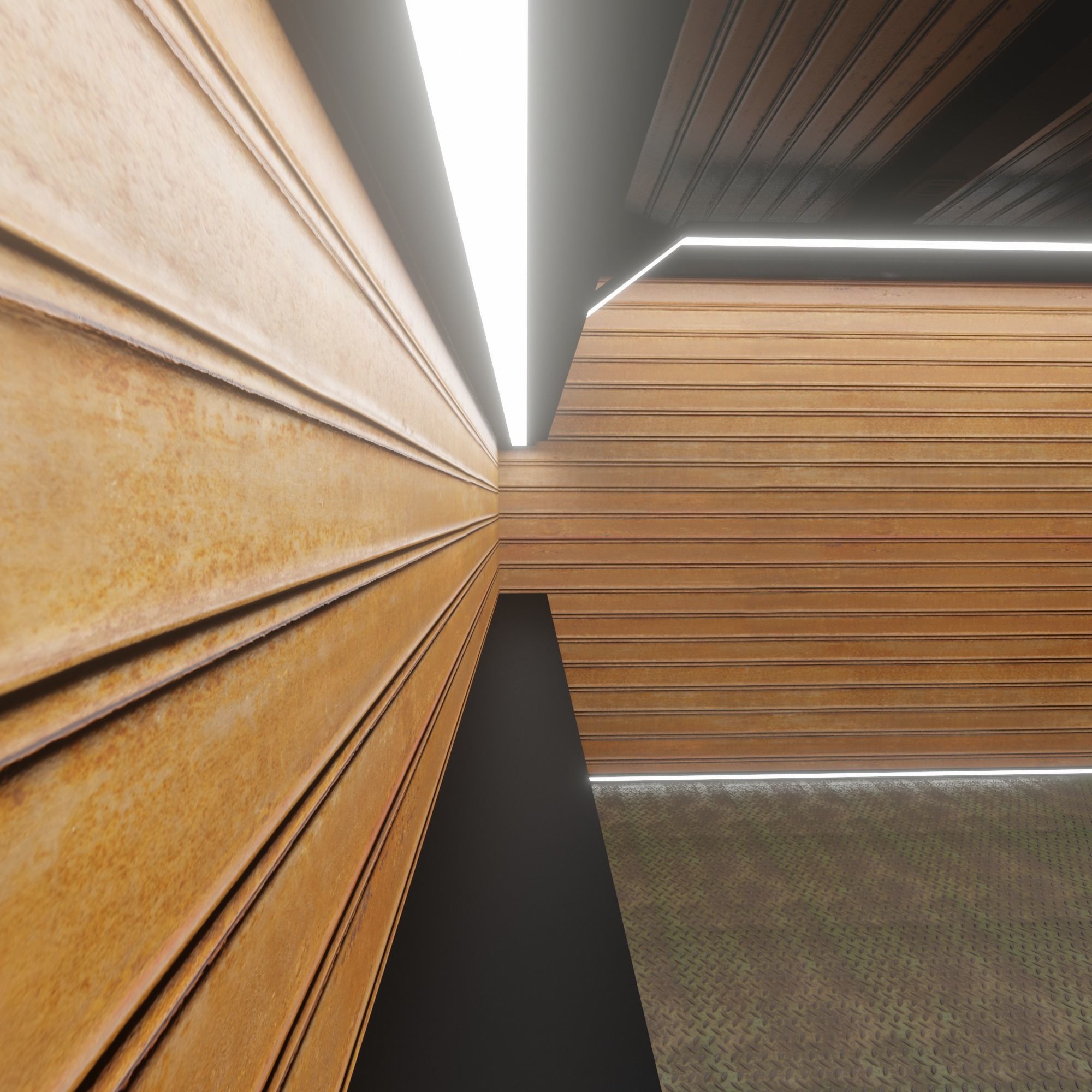 Car studio interior 3D model_5