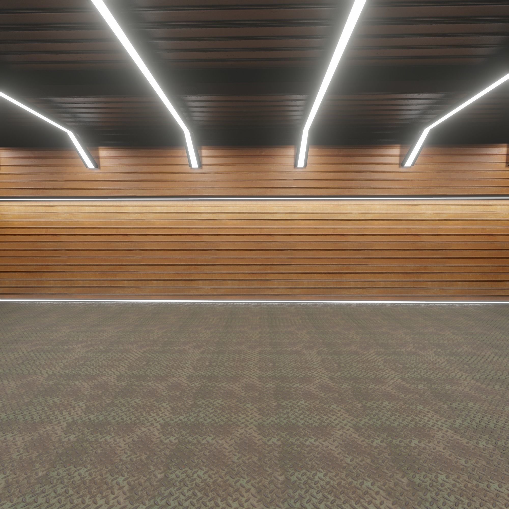 Car studio interior 3D model_4