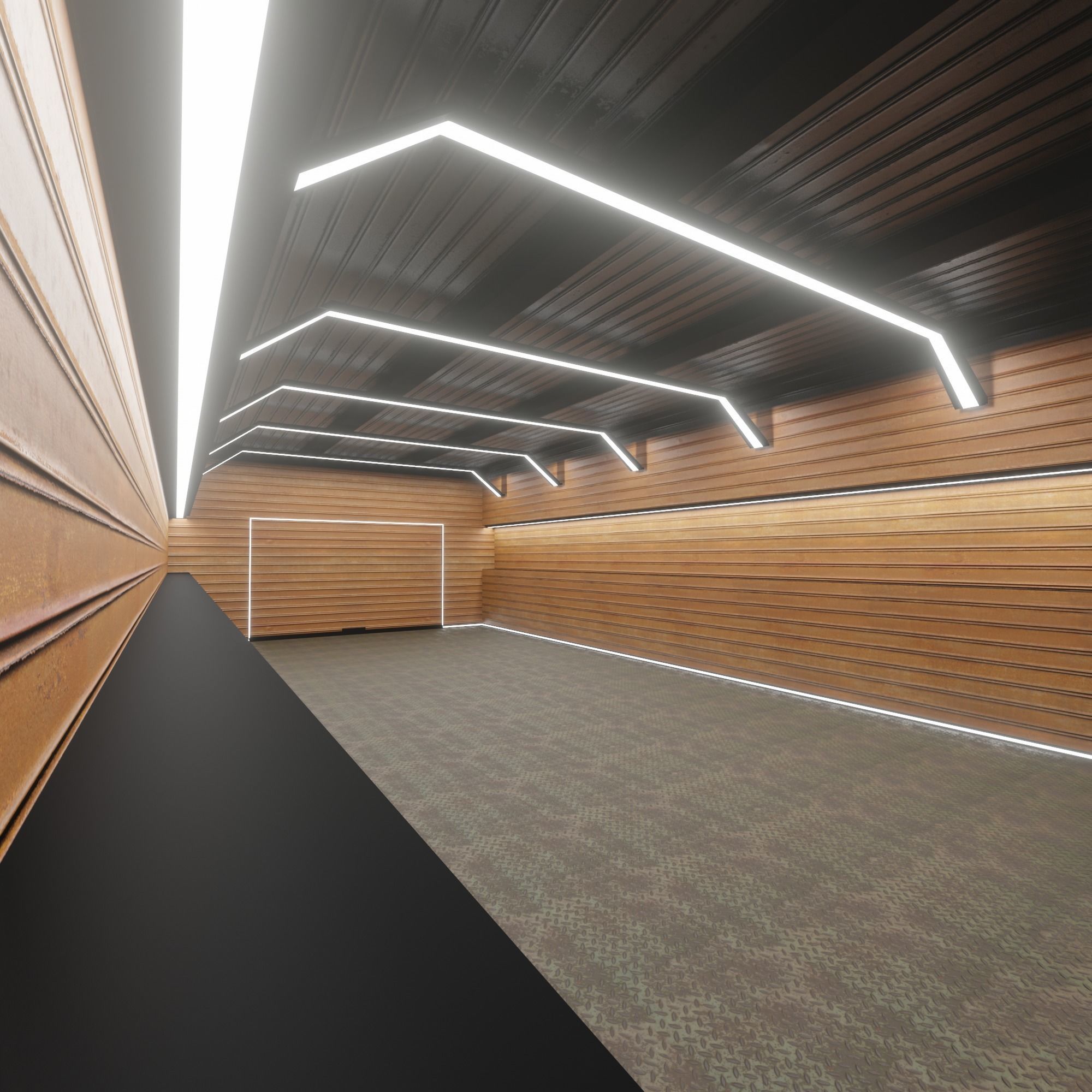 Car studio interior 3D model_6