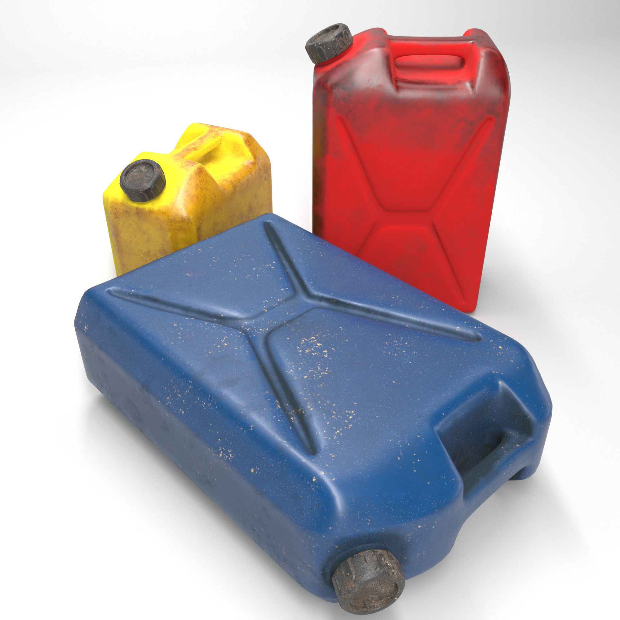 20-10-5 Liter Plastic Jerry cans 3D model_7