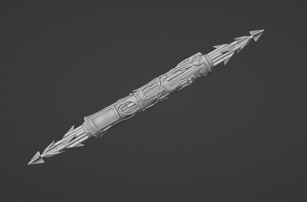 Predator City Hunter Spear 3D print model_8