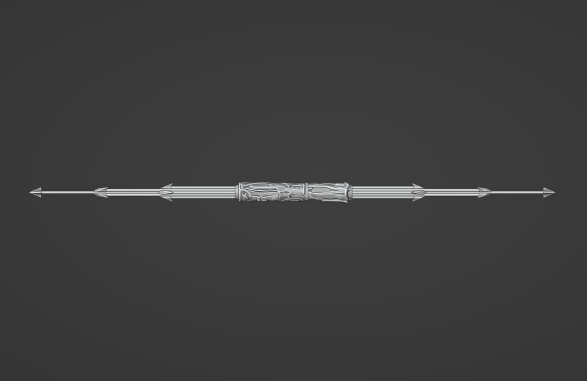Predator City Hunter Spear 3D print model_1