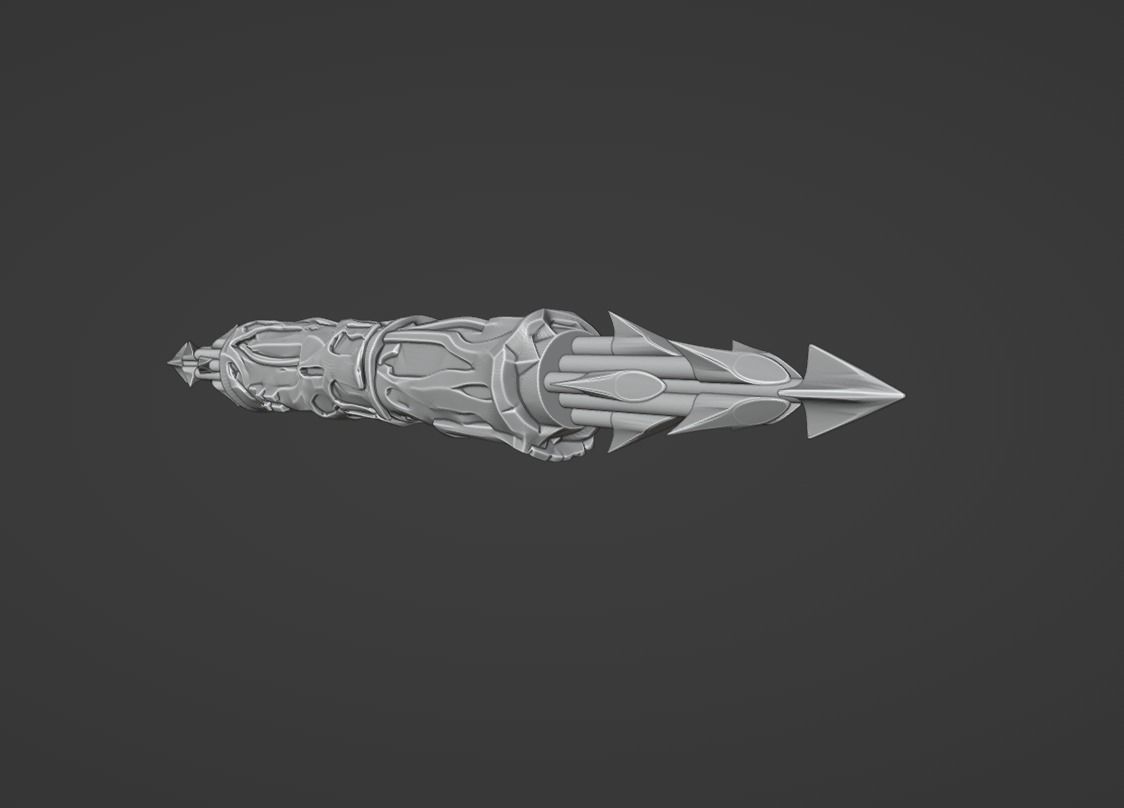 Predator City Hunter Spear 3D print model_7