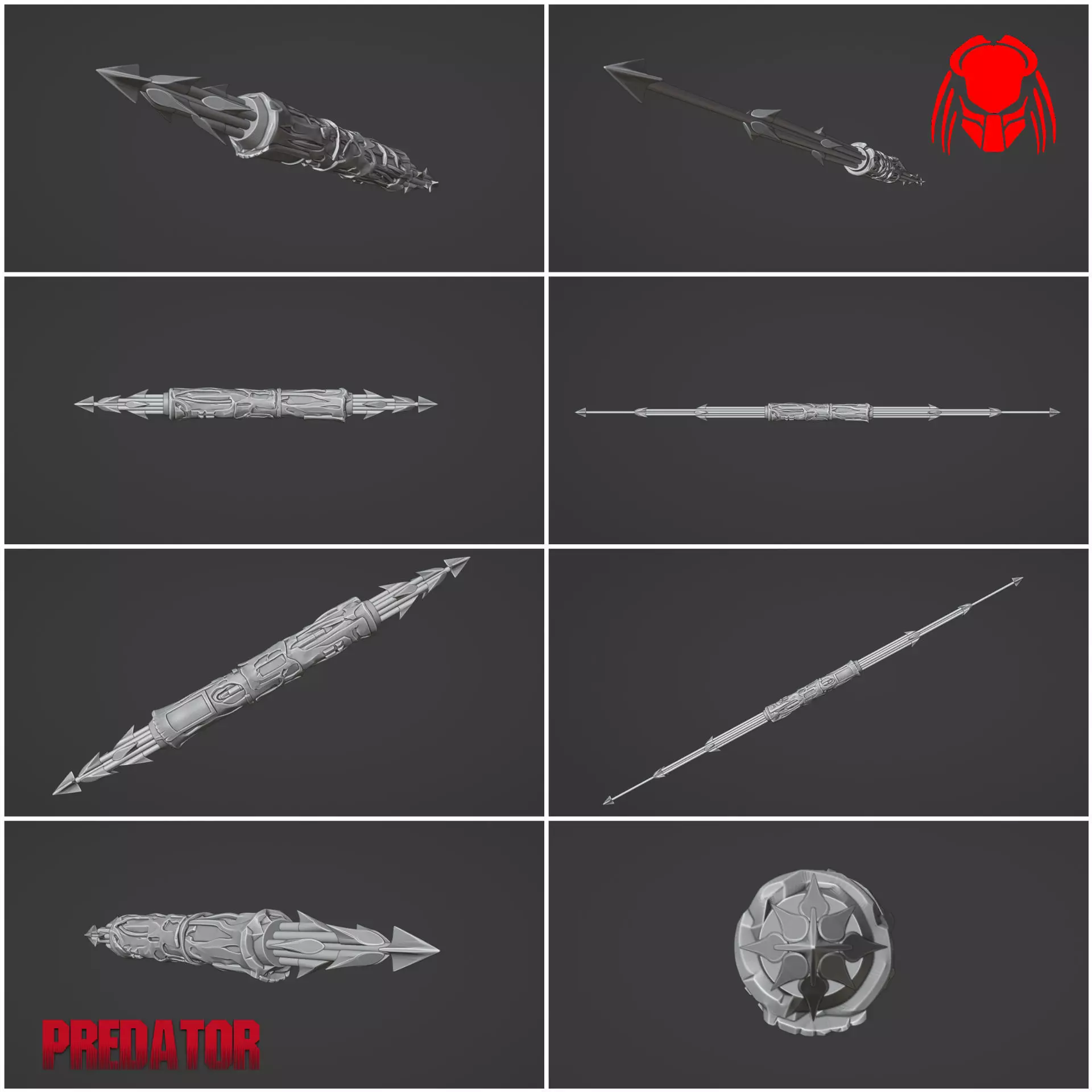 Predator City Hunter Spear 3D print model_0