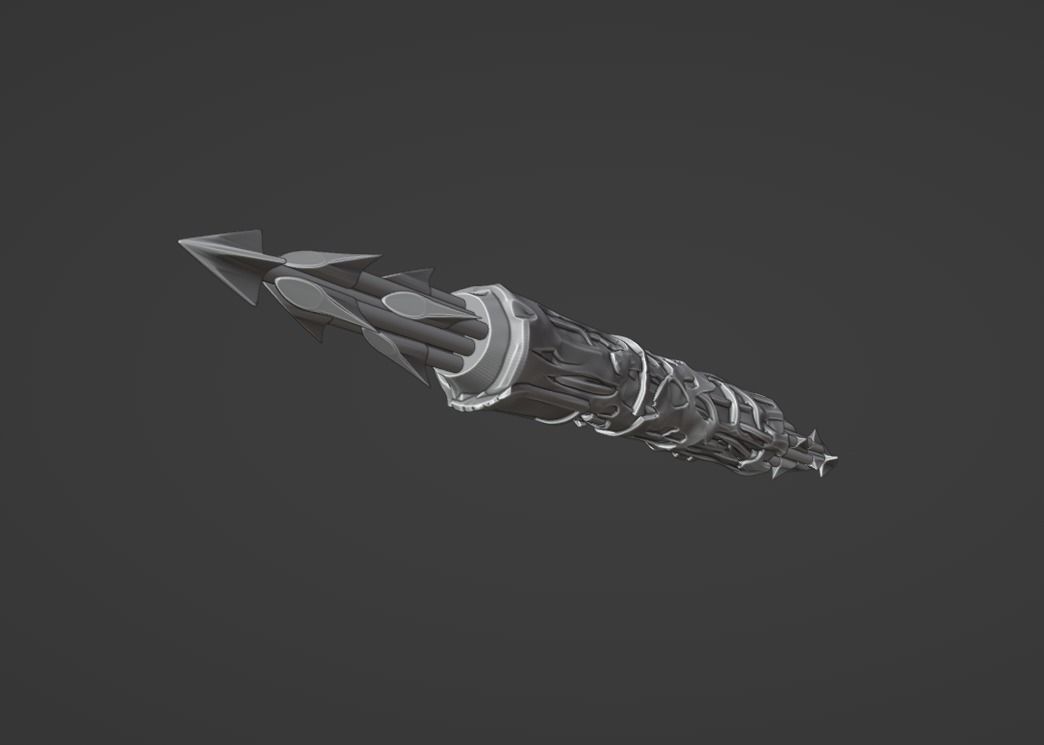 Predator City Hunter Spear 3D print model_9