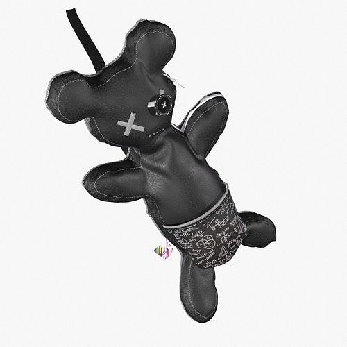 Leather BearBag 3D model