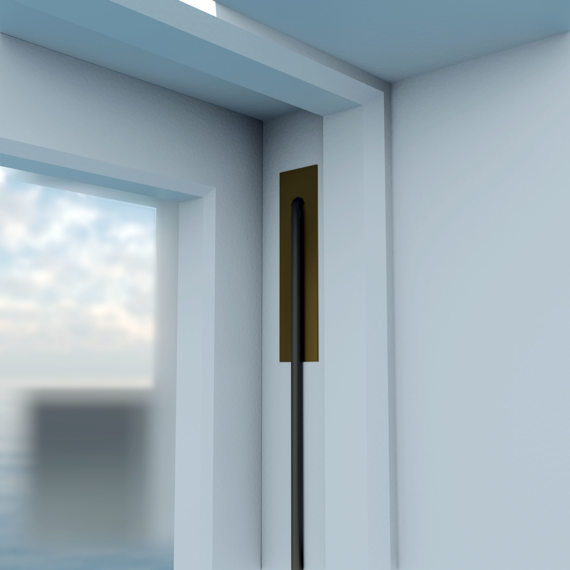 Sash Window Low Poly Model Low-poly 3D model_5