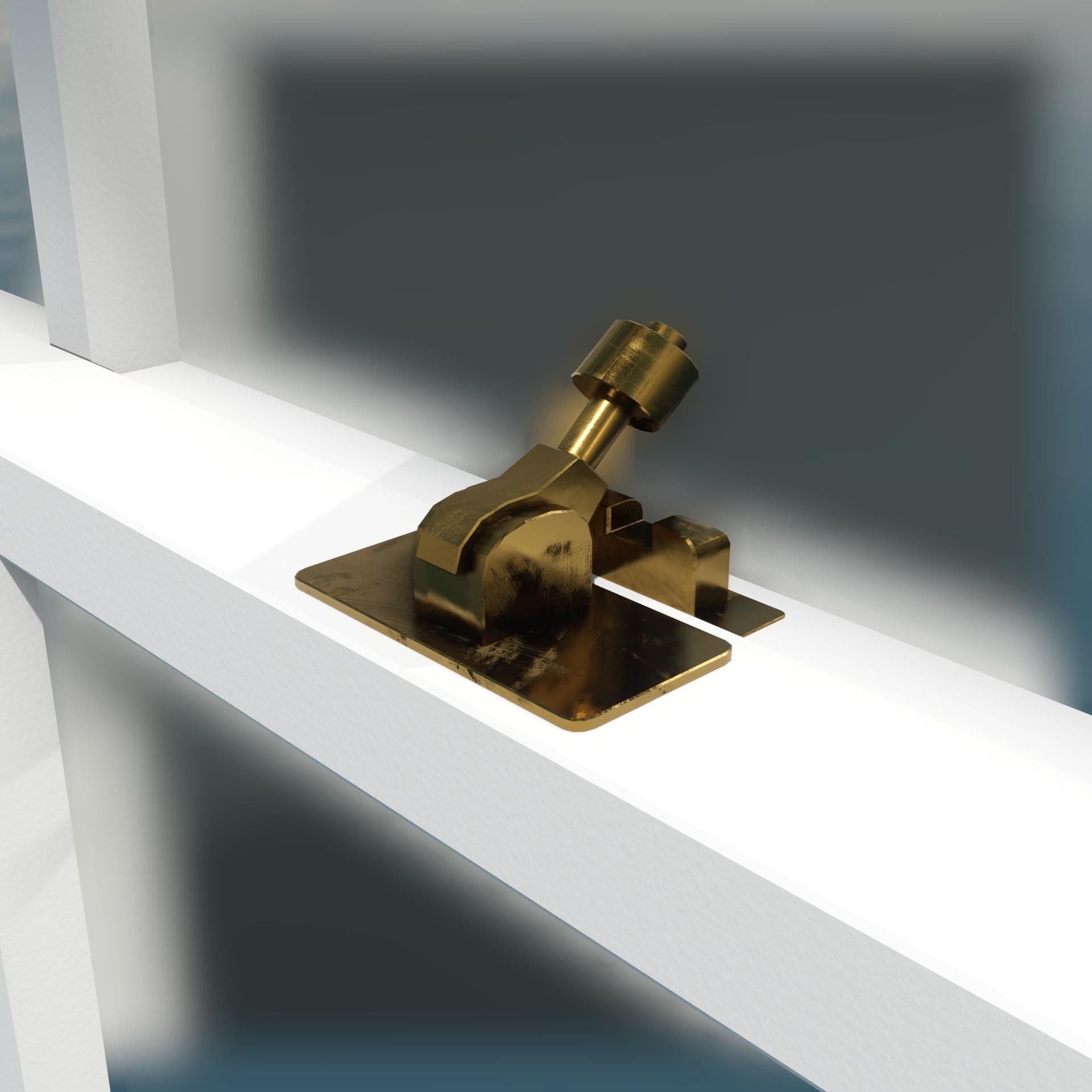 Sash Window Low Poly Model Low-poly 3D model_4