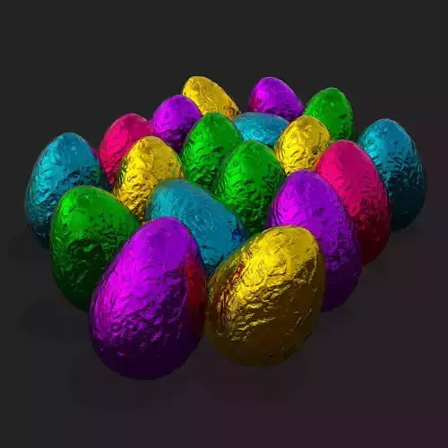 Chocolate Tin Foil Eggs
