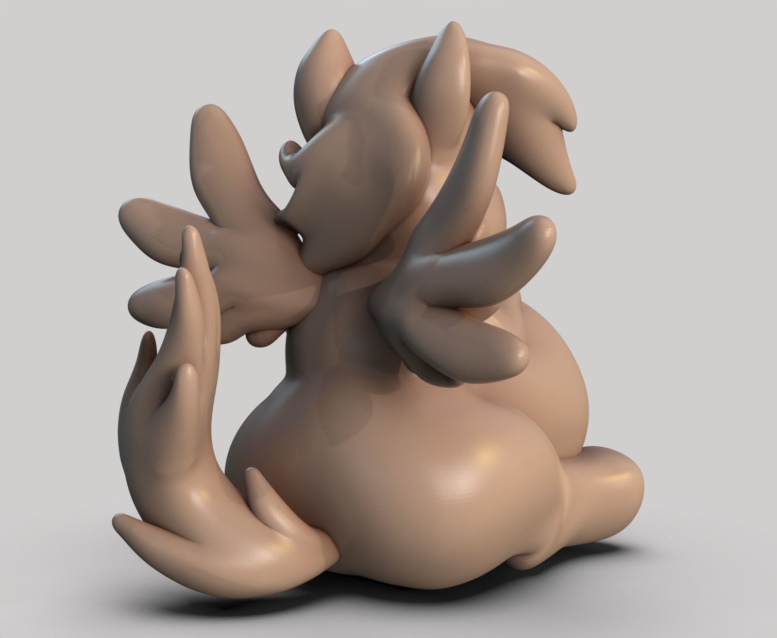 Rainbow Dash - Fat Version 3D print model_5