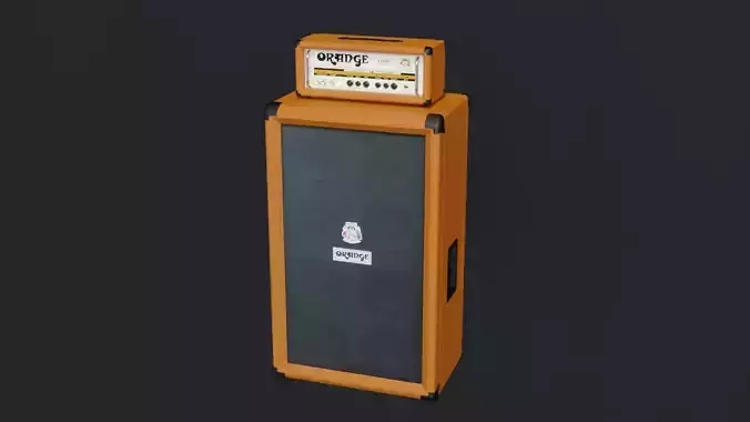 Orange guitar amp head and cab