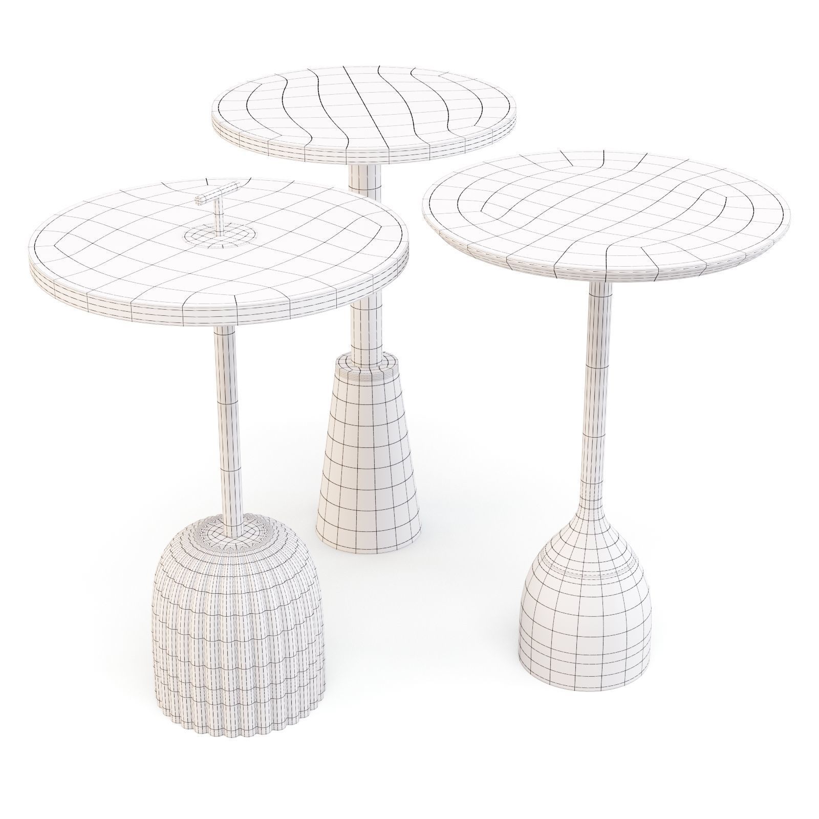 Crate and Barrel Leni - Drink Tables 3D model