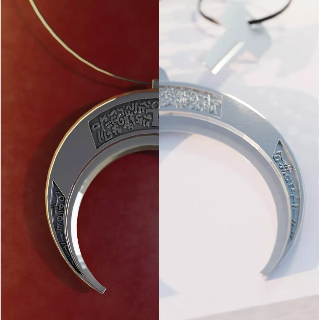 Moon Knight Crescent Pendant-Medal 3D print model