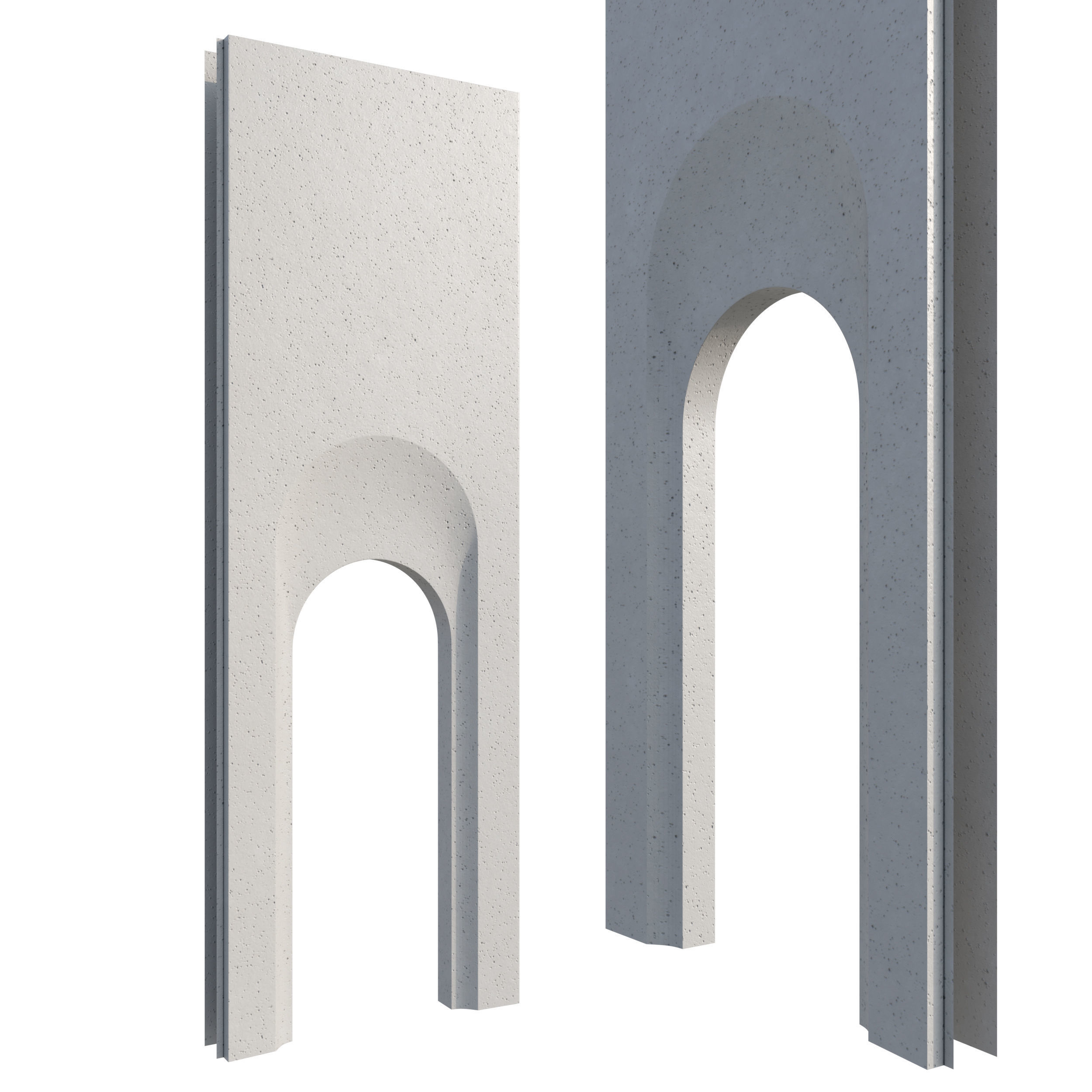 Modern Facade V 01 Low-poly 3D model_5