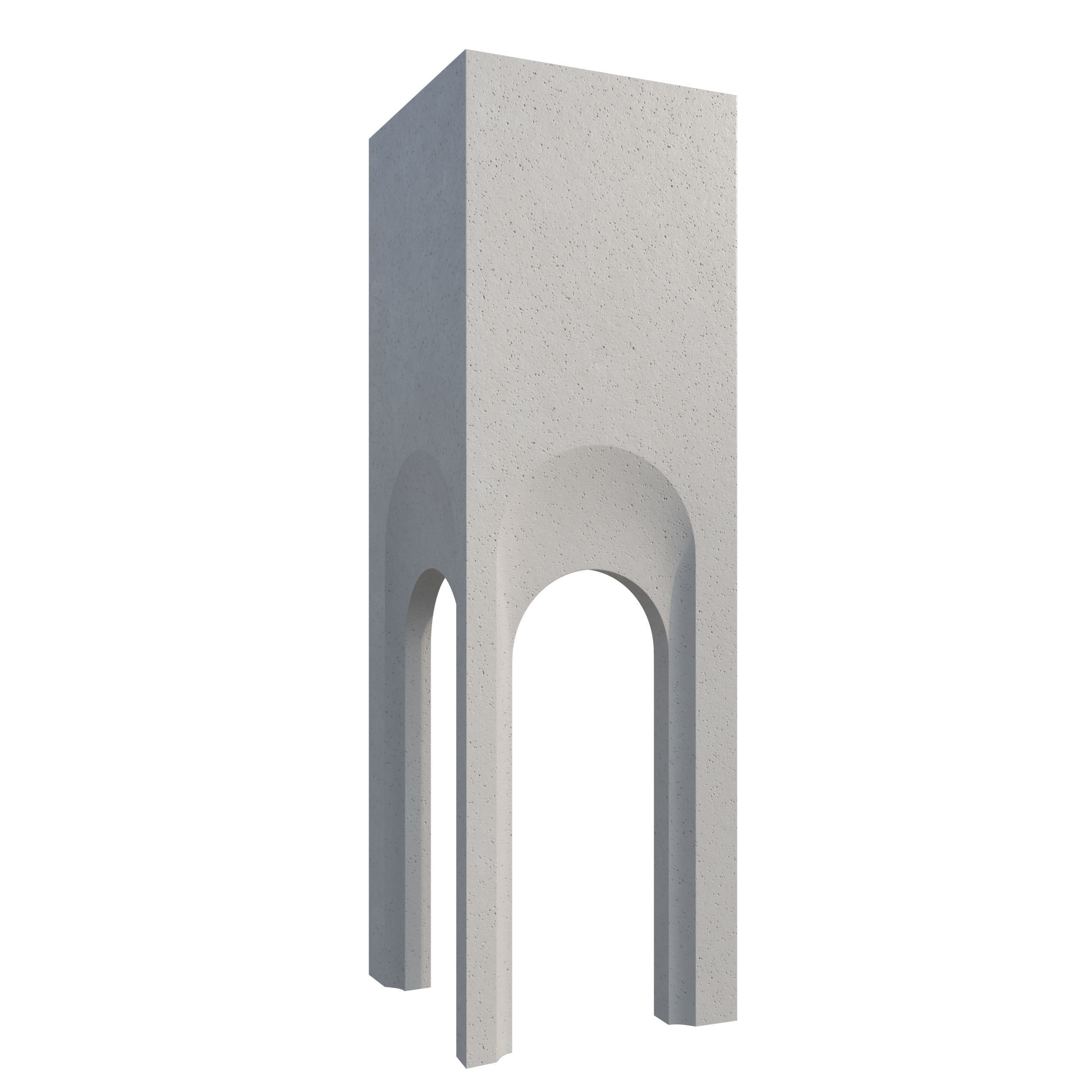 Modern Facade V 01 Low-poly 3D model_9