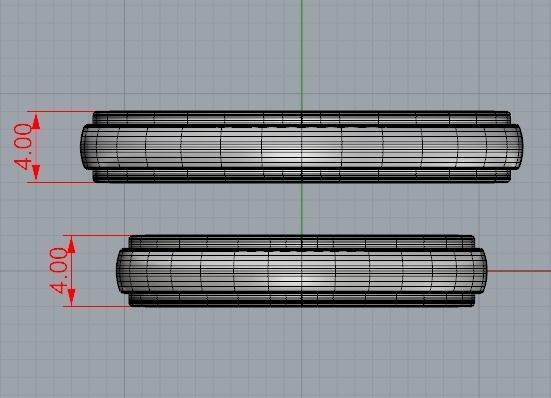 two tone wedding bands  3D print model_5