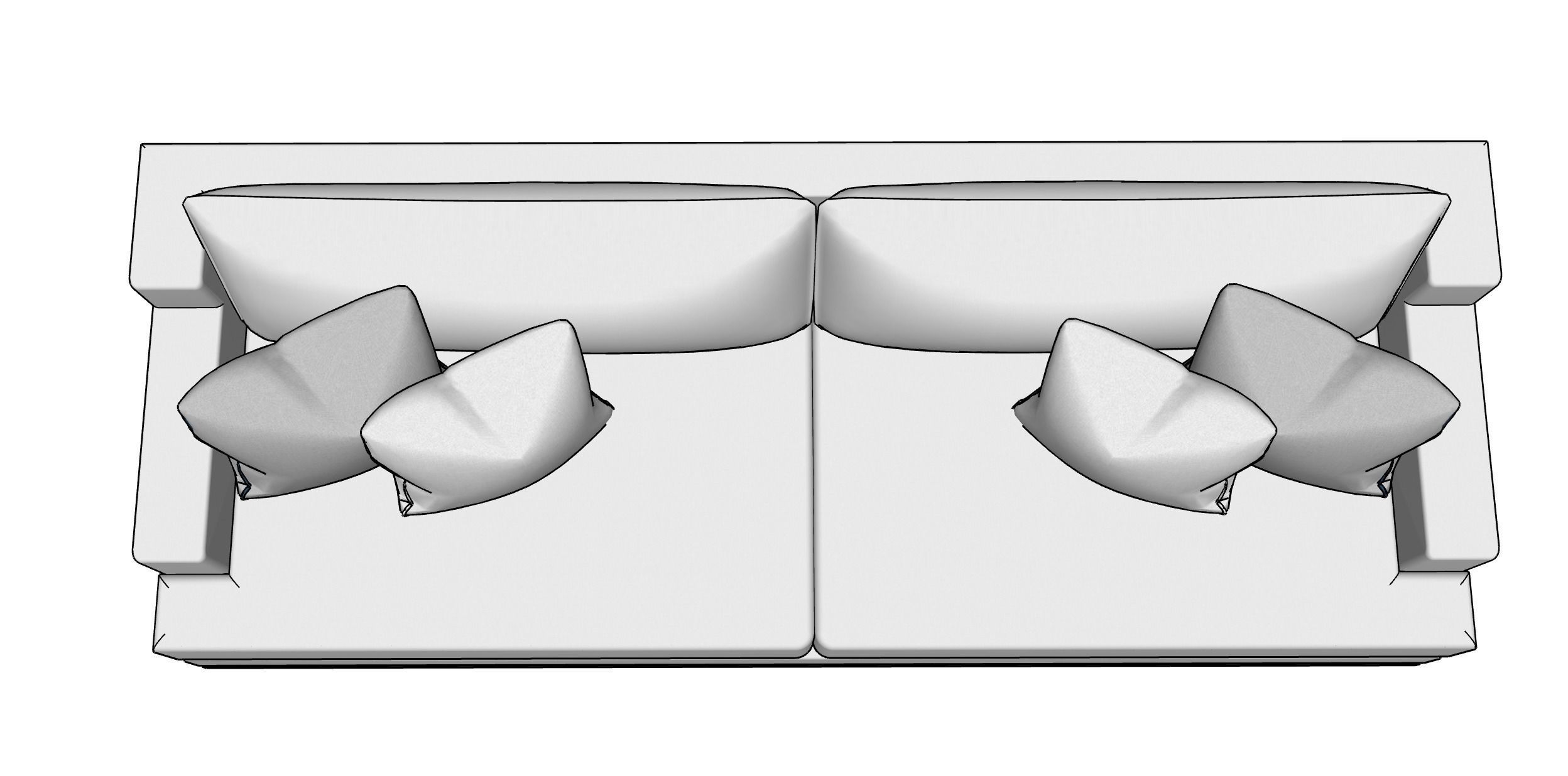George Sofa by Brian Paquette for Lawson-Fenning 3D model_3