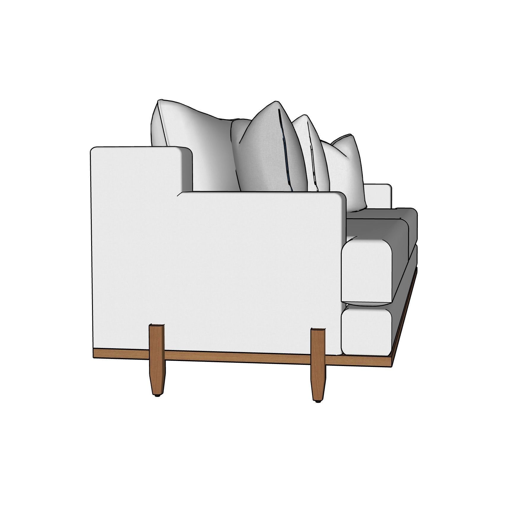 George Sofa by Brian Paquette for Lawson-Fenning 3D model_1