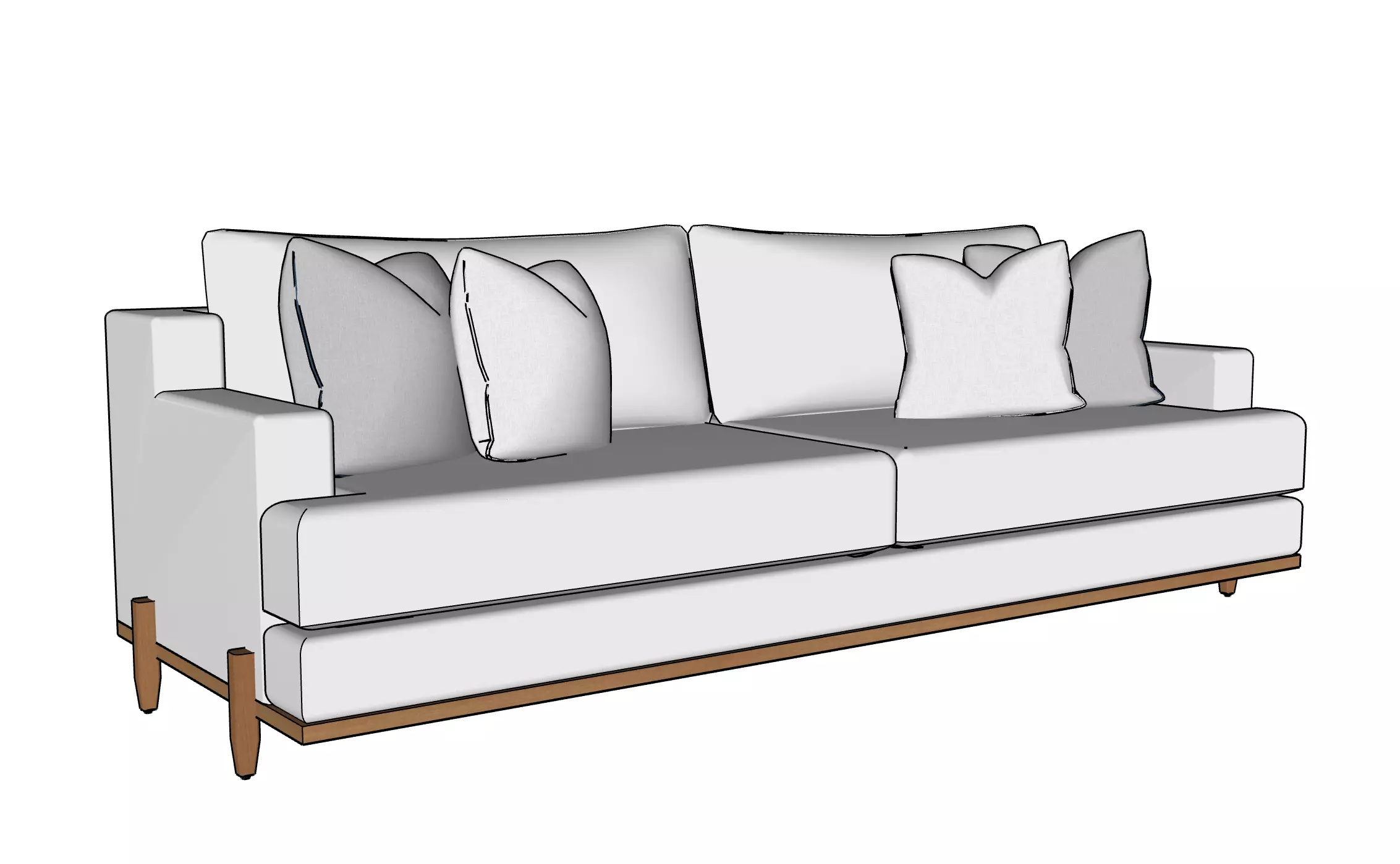 George Sofa by Brian Paquette for Lawson-Fenning 3D model_0