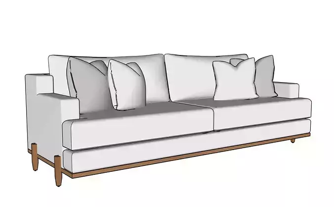 George Sofa by Brian Paquette for Lawson-Fenning 3D model