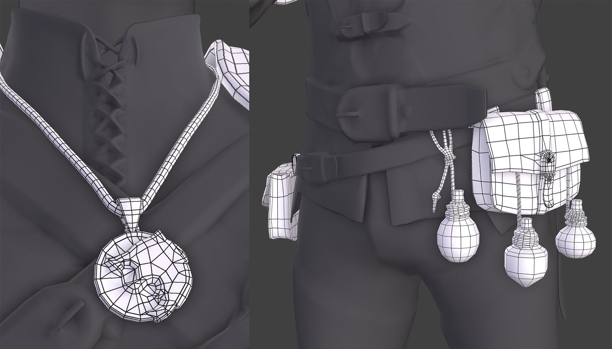 Witcher Full Pack Low-poly 3D model_17
