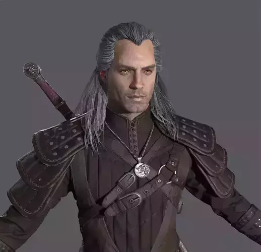 Witcher Full Pack Low-poly 3D model
