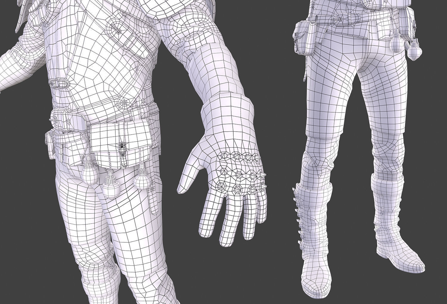 Witcher Full Pack Low-poly 3D model_15