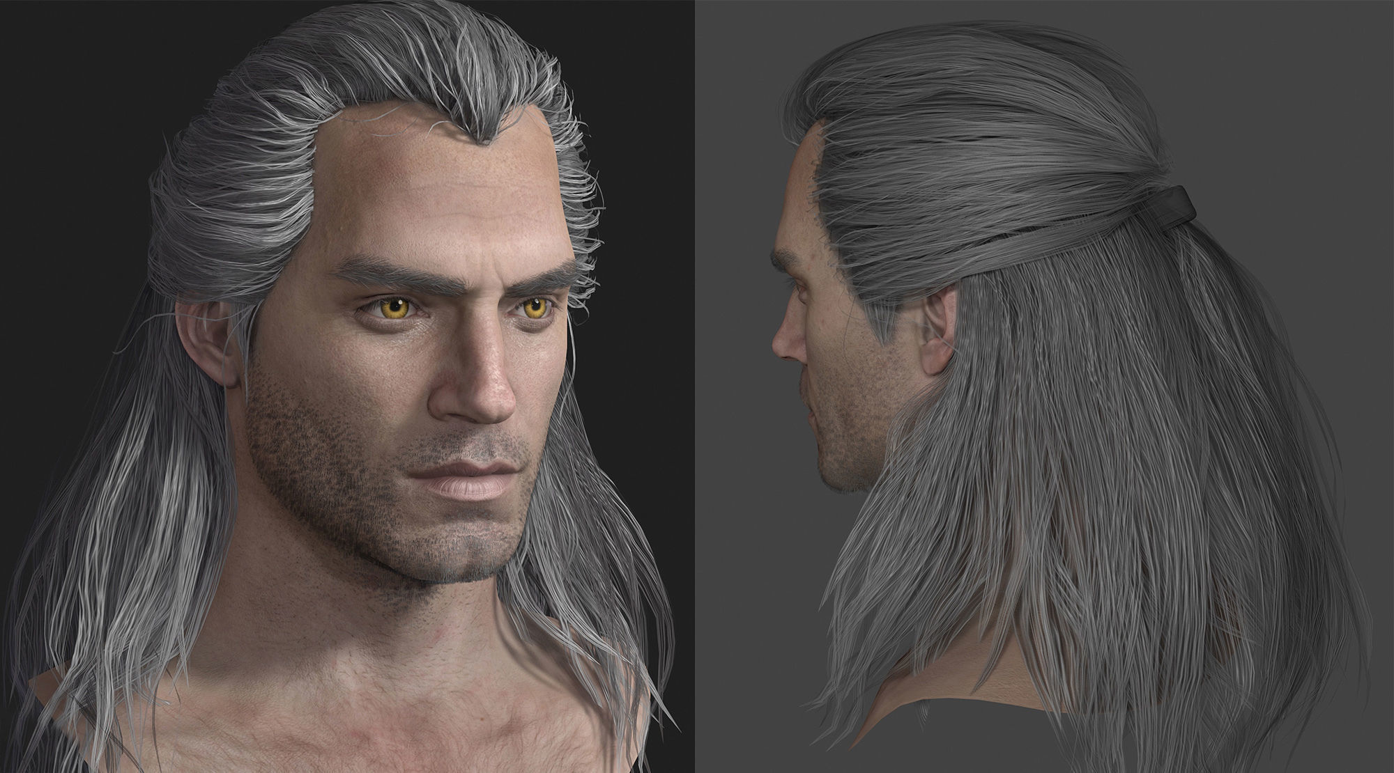 Witcher Full Pack Low-poly 3D model_5